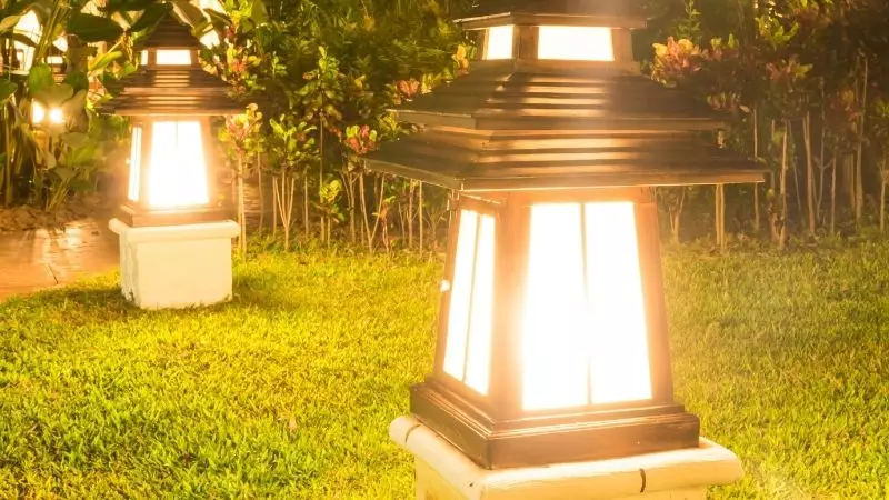 warm lights for the garden