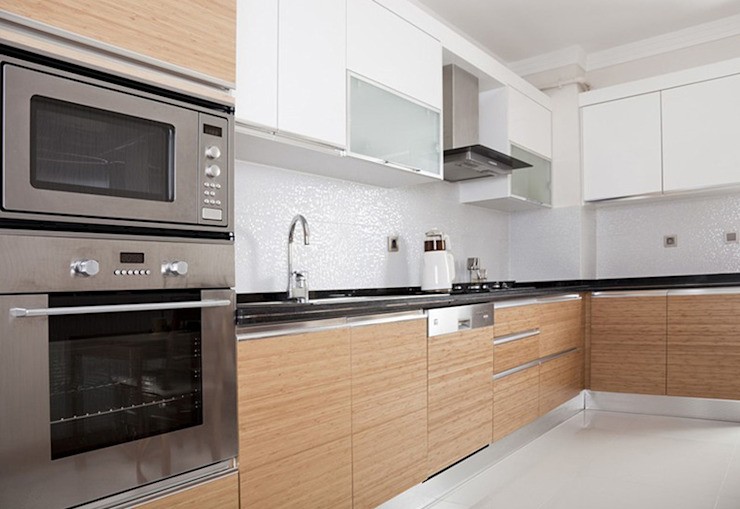 homify Bucatarii stil contemporan Wood Brown