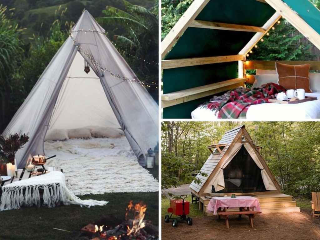 camping in curte