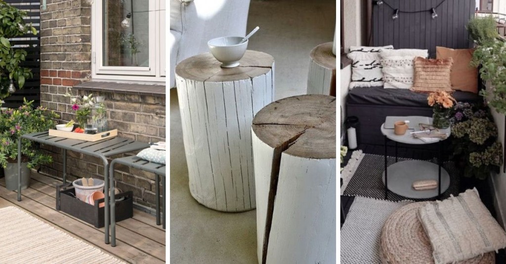 coffee table on terrace